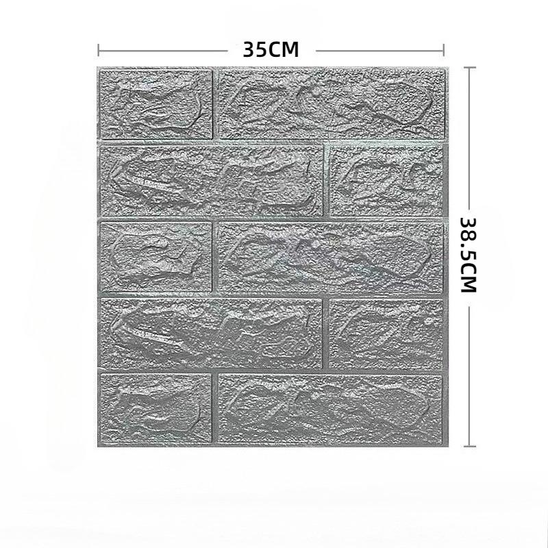 1/5/10PCS 35*38.5CM Foam 3d Stereo Wallpaper  Anti-collision Flexible Packaging Decoration Waterproof Wallpaper