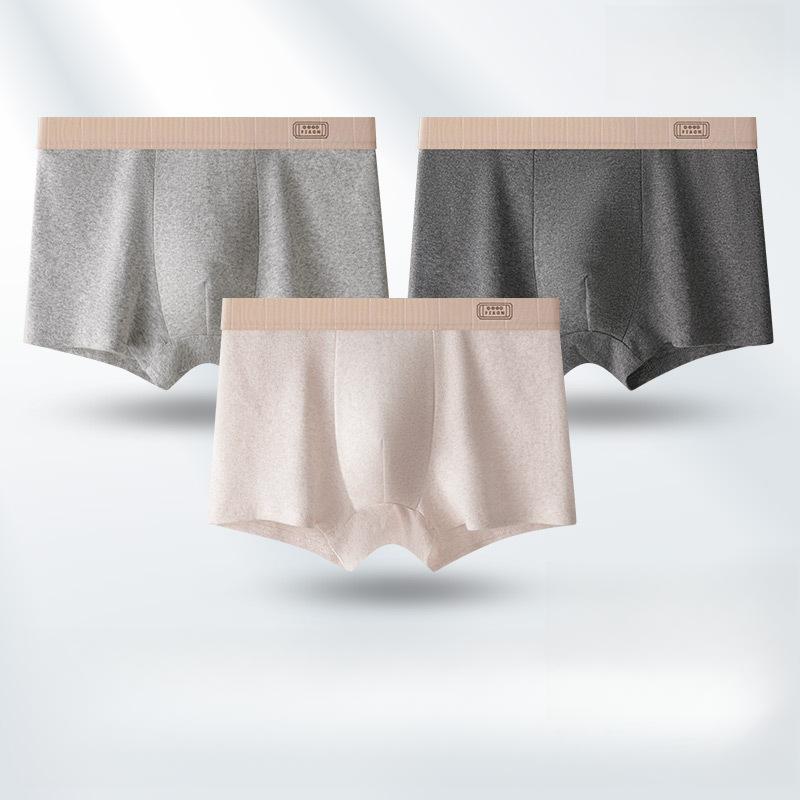 3pcs Men's Underwear Men's Boxer Shorts Breathable Mid Waist Underwear Men's Four Cornered Underwear Boxer Brief