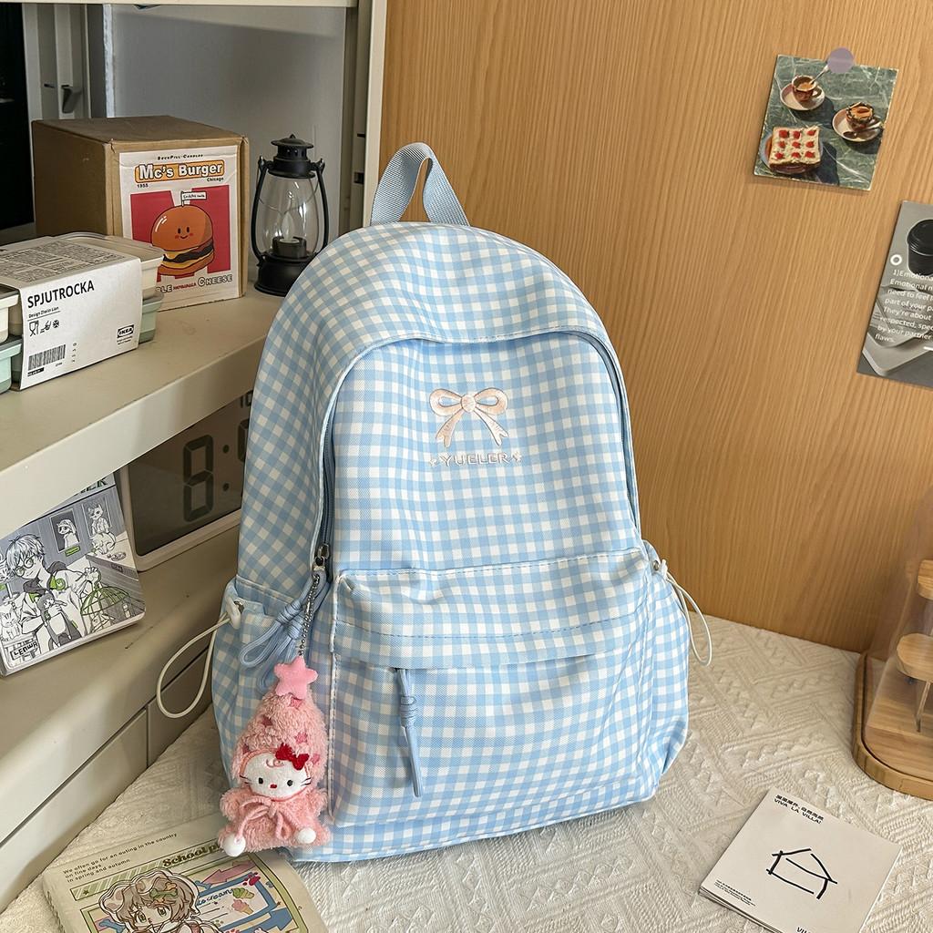Casual Girl Backpack With Embroidery For Travel And School Use