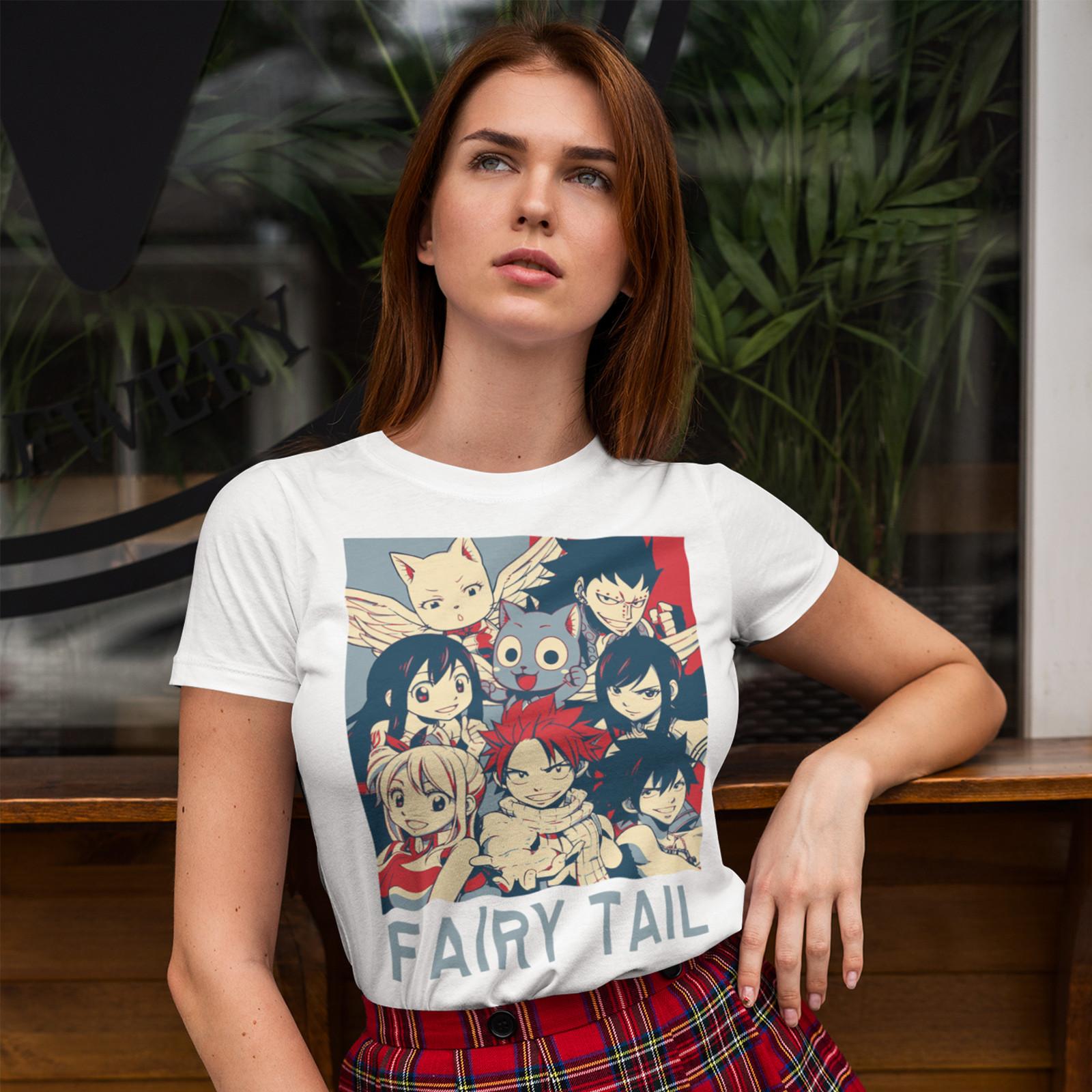 

fairy tail characters Natsu,Lucy, Erza,Gray Fullbuster new T-Shirt Mens Womens Tees Top,size S to 5XL S