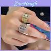 Titanium Steel Geometric Ring Jewelry For Men And Women Summer 2023