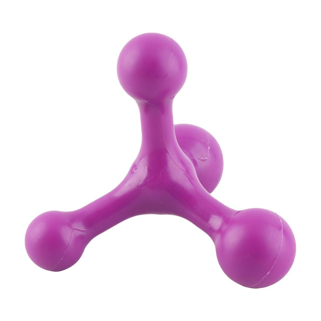 Back Muscle Massager 4 Balls Structure Deep Relaxing Neck Massage Tool for Neck Leg Purple