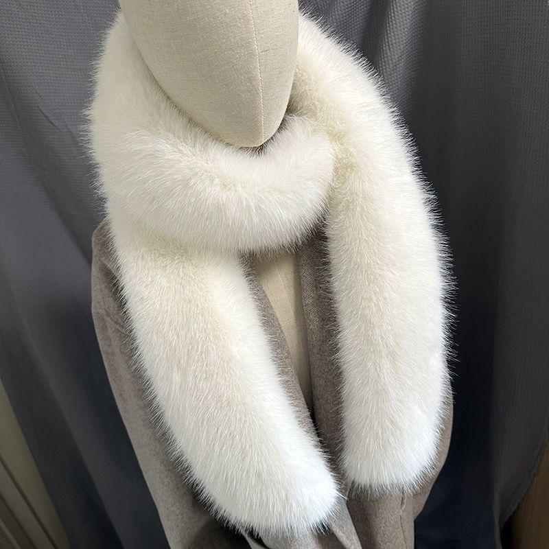 

Catwalk Super Long Scarf Women s Winter Imitation Fur Fox Fur Collar Warm Shawl Plush Scarf Women s Fake Collar
