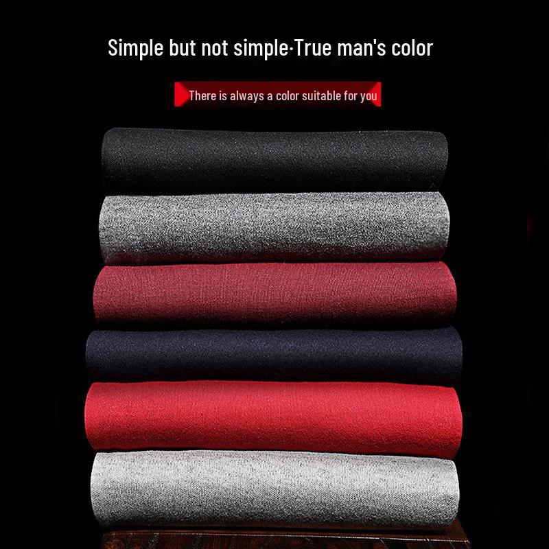 Pánské zeštíhlující podzimní/zimní kalhoty z bavlny a vlny Langsha