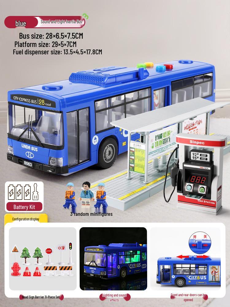 Large Children's Toy School Bus: Model Simulation Coach for Boys