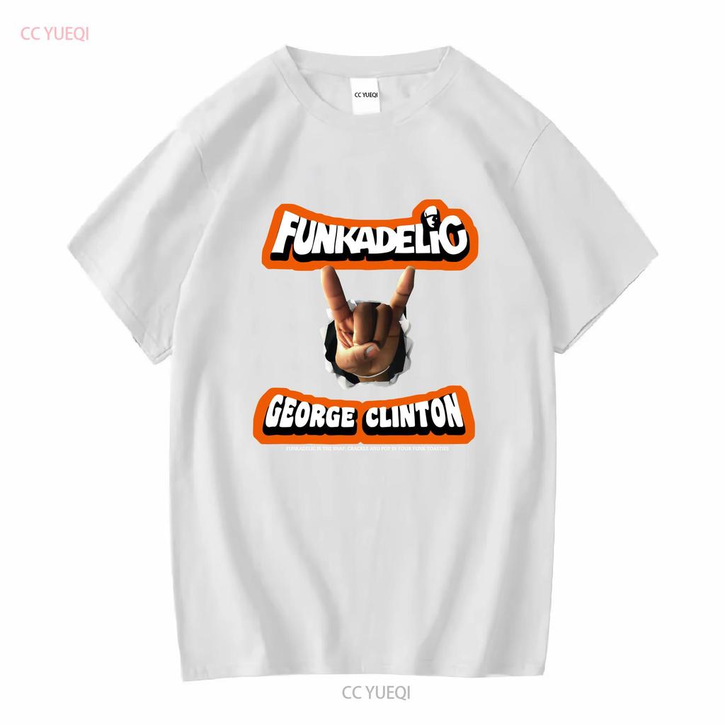 George Funkadelic Clinton T Shirt vintage Washed Versatile Unisex Comfortable Top For Everyday Wear graphic fashion