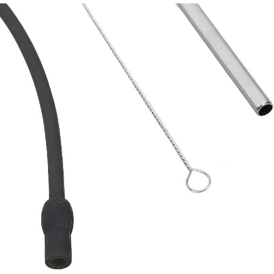 Coffee Machine Replacement Tubes: Includes Silicone Milk Tube, Stainless Steel Milk Tube, Compatible with , Coffee Maker Milk Foam Straw with