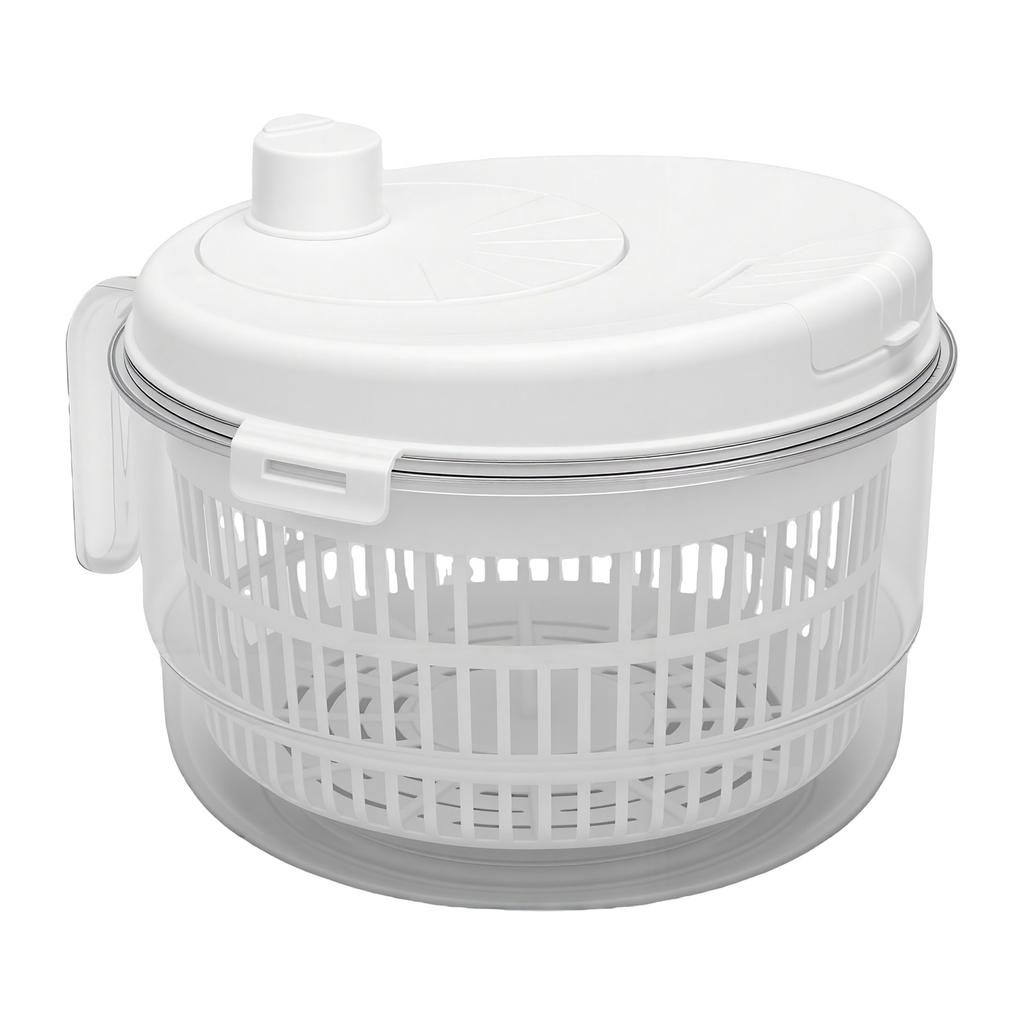 Salad Spinner with Removable Lid Hand Crank Vegetable Fruit Washer Dryer Quick Drainage For Kitchen Use