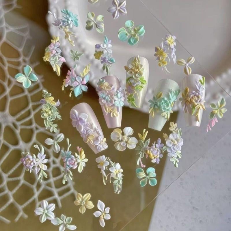 Nail Art Moulds Silicone 3D Template Nail Designing Tool Delicate Shape Silicone Handmade Molds for Manicure Creation