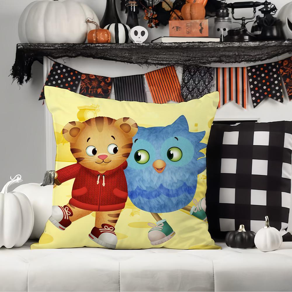 Cartoon Daniel Tiger's Neighborhood Pillow Case Office Cushions Suitable For Sofa Car Bedroom Decorative Cushion Cover