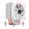 CPU Cooling Fan 3.5in 4 Heat Pipes 3pin 12VDC 2000RPM Hydraulic Bearing CPU Air Cooler with Backplate for Motherboard