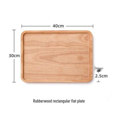 ZISIZ Rubberwood Multi-purpose Serving Tray