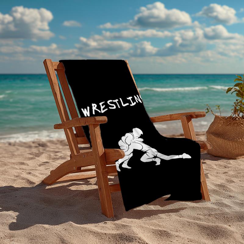 Wrestling Mode Strandtuch: Ideal für Sommerabenteuer Weich, saugfähig und schnell trocknend geeignet zum Schwimmen und Baden