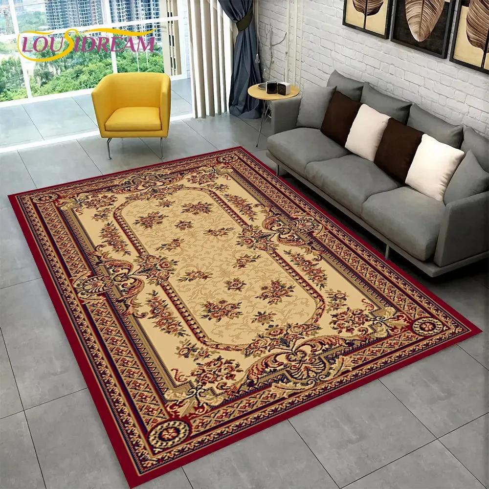 Turkey Persian Bohemian Area Rug Large,Carpet Rug for Living Room Bedroom Sofa Doormat Decoration,Kid Play Non-slip Floor Mat