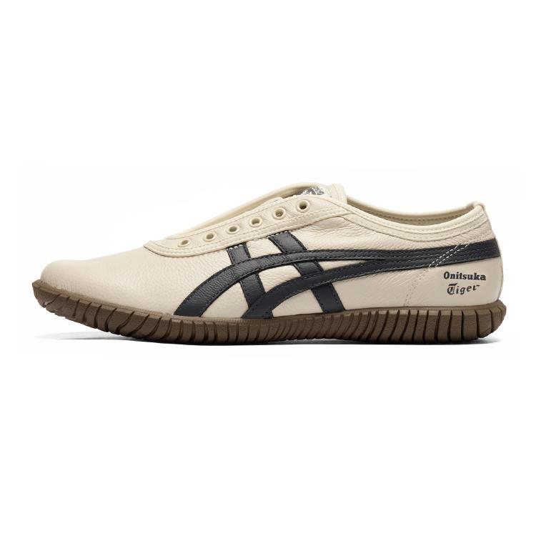 ONITSUKA TIGER Tsunahiki Slip-On Comfortable Versatile Durable Low-Top Casual Shoes Unisex Sneaker Beige 1183C529-200