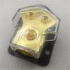Ground Distribution Block, 1 X 2GA In/ 2 Out, Nickle Internal Material, High-Strength Resistant