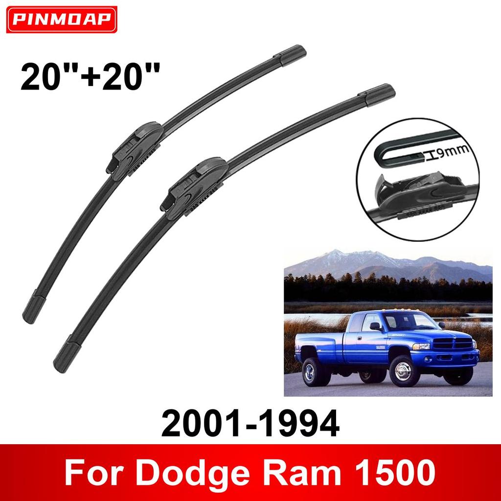 Ștergător auto pentru Dodge Ram 1500 2001-1994 20" + 20" Lame ștergătoare față spate Perii Cutter Accesorii