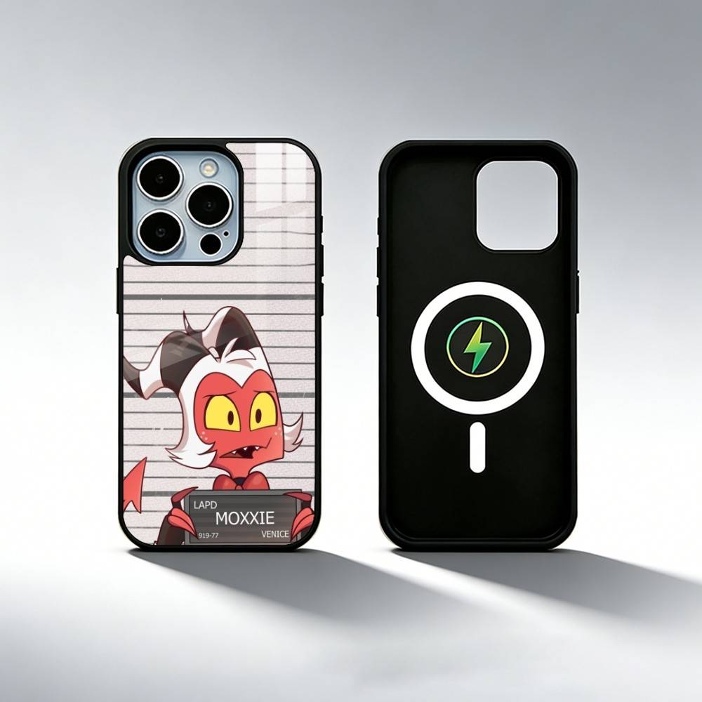 Helluva Boss Moxxie Phone Case For iPhone17,16,15,14,13,12,11 Plus,Pro Max Magnetic For Magsafe Wireless Charging iPhone11PROMAX