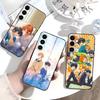S-Sasaki to M-Miyano Soft Black Handyhülle für Samsung Galaxy A73/A72/A71/A70/A53/A52/A51 Kompatibel mit mehreren Modellen