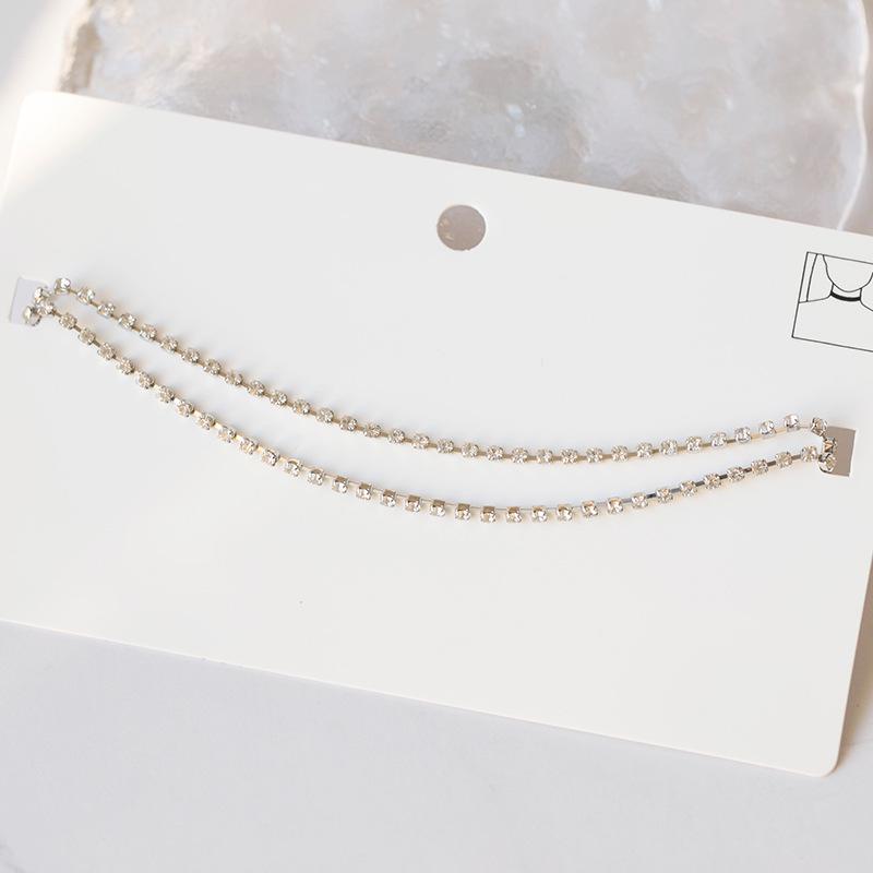 

Европейский и американский стиль ожерелье-чокер двойного слоя со стразами - Элегантные женские украшения