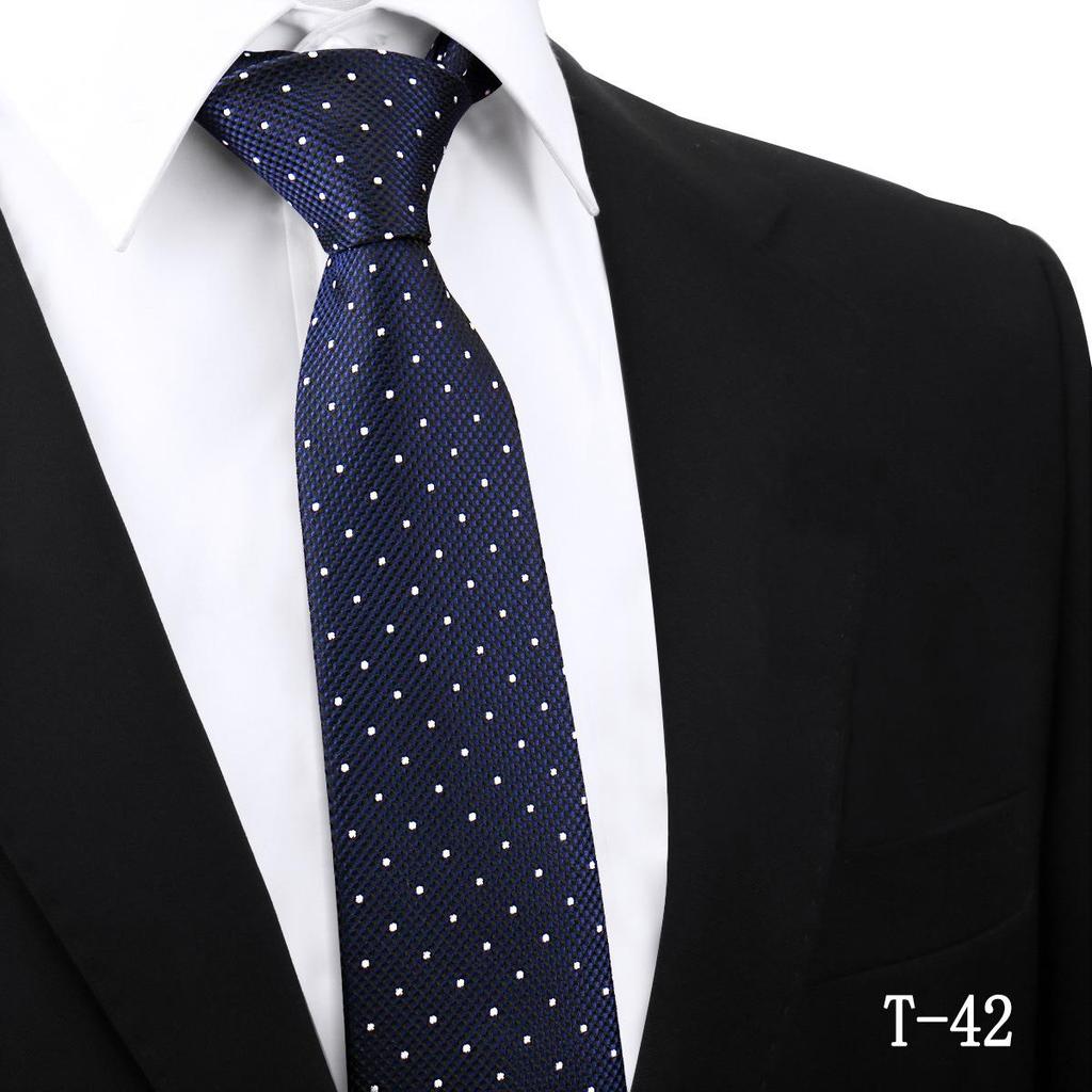 Handmade Paisley Stripe Jacquard Polyester Tie, 7.5cm