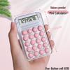 New Mini Candy Color Pocket Calculator - Portable and Transparent Student-Friendly Cute Design