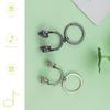 Keychain Pendant Creative Headphone Notes Pendant Small Gift Concert Souvenir Metal Keyrings