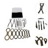 19Pcs Saxophone Repair Tool Set Sax Kit Maintenance Fit Woodwind Spring Pin Removing