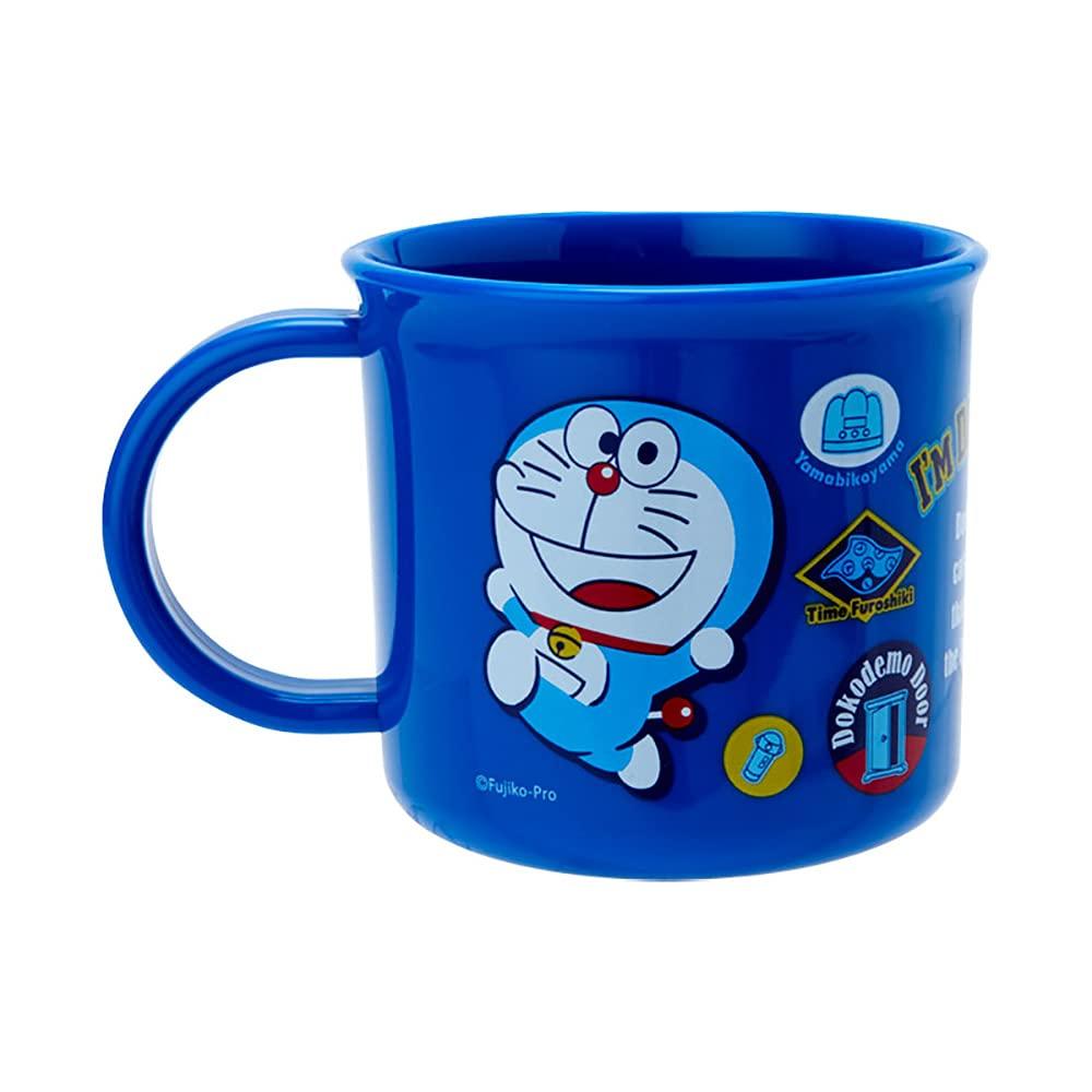 Sanrio Plastic Cup for and Dish Dryer Made In Includes Name Doraemon 880973 SANRIO Children, 200ml, Microwave, Dishwasher, Safe, Japan, Sticker,