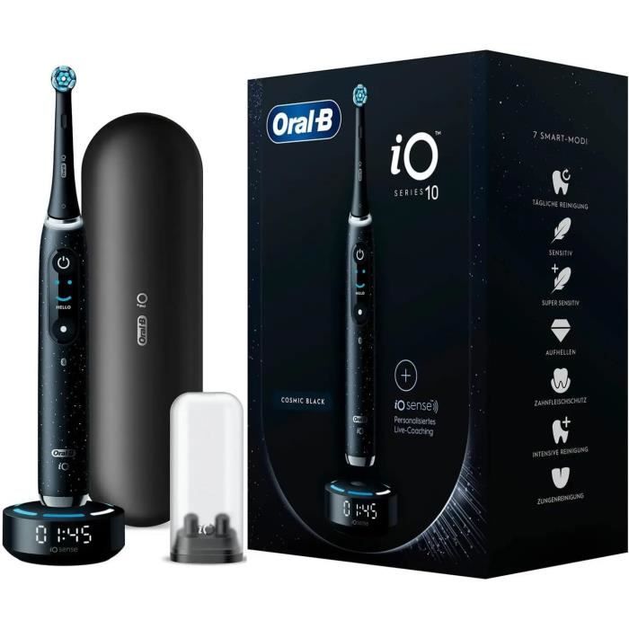 Electric Toothbrush - ORAL-B - iO10 Cosmic Black - Oscillo-rotations - Battery