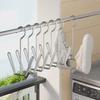 2/5Pcs Stainless Steel Shoe Rack Hangers Metal Storage Box Space-Saving With Closet Hooks Silver Home Laundry Accessories