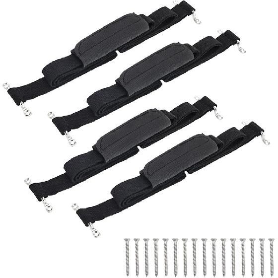 RV TV Straps 74" Anti-Tip RV Furniture Safety Tie Down Solid Straps For Camper Trailer Traveling - 2Pcs Basic