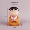 Lotus Buddha Crayon Shin-chan Figurine: Trendy Anime Car Ornament & Desktop Doll Gift.