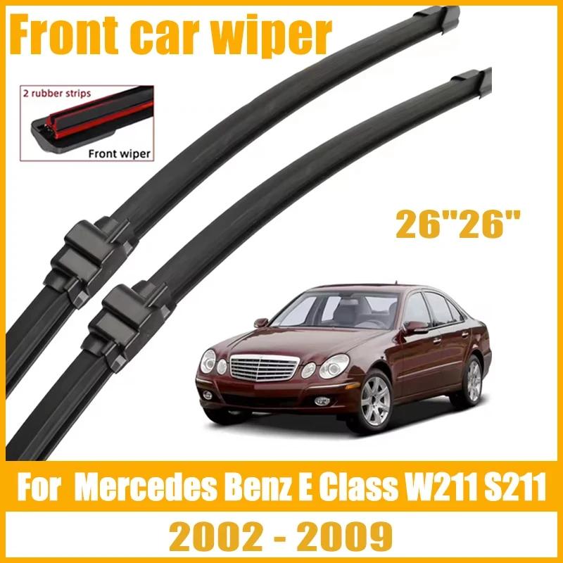 For Mercedes Benz E Class W211 S211 2002-2009Wiper Front Wiper Blades Windshield Windscreen Window Brush 26 +26 Car Accessories 2pcs