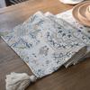 Table Flag Printing Retro Printing Fringed Single-Layer Flag Dinner Flag Strip