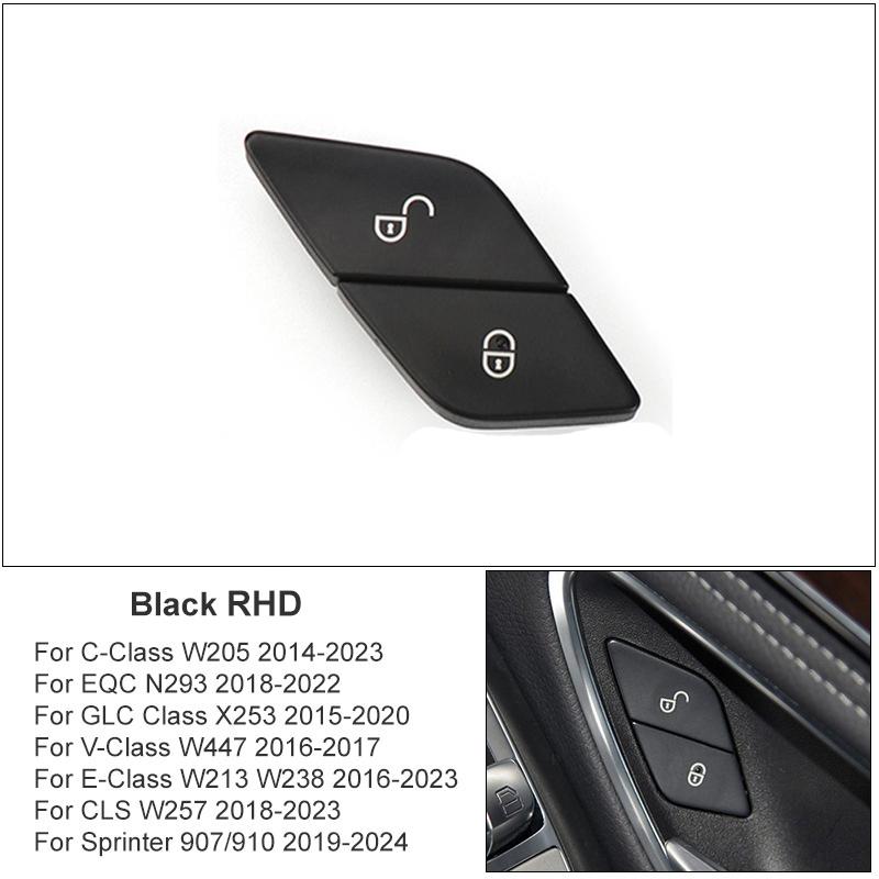 For Rhd Mercedes Car Lhd Benz C Eqc Glc V Class W205 N293 W253 W447 Interior Central Door Lock Unlock Switch Button Cover