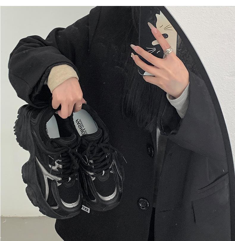 

Женская обувь Повседневная обувь Весенняя женская обувь Летние кроссовки Теннисные женские Платформа Розы Кроссовки Толстая подошва Резиновые кружева 40