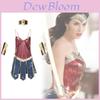 Wonder Woman Sexy Superhelden Kostüm Mit Nylonstoff Für Halloween Und Kostümpartys