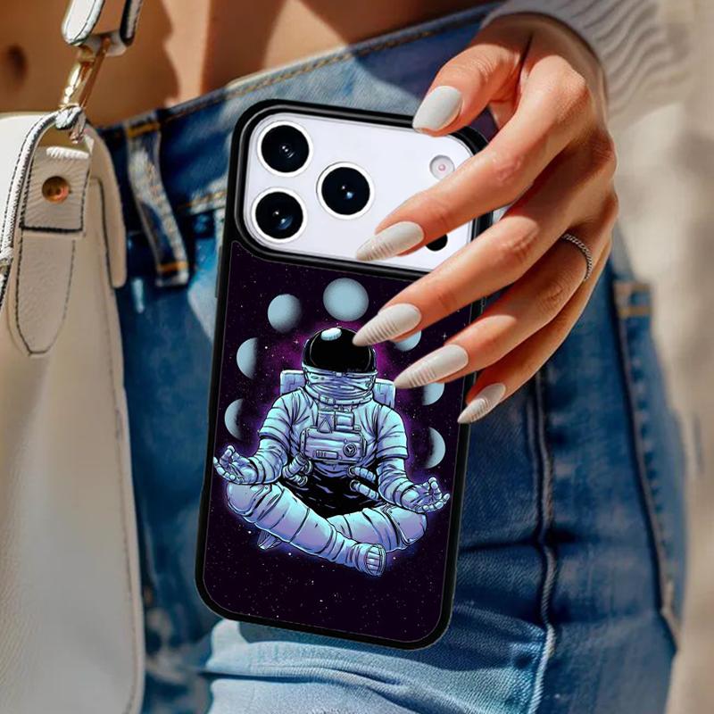 Rejoice Astronaut Phone Case For iPhone 17 Air 14 15 13 12 Max Cover For Apple 16e 11 Pro Max Plus Coque