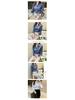 2025 Spring Blue Women's Slimming Long Sleeve Square Neck Shirt