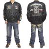 TVS2402S Mesh Jacket with Protector Type Flight Jacket Motorcycle Biker Outerwear [Banson] MA-1 Men's (L, BK/IV)