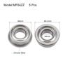 uxcell Flanged Ball Bearings Shield Chrome Steel Bearings MF84ZZ 4x8x3 mm 5pcs