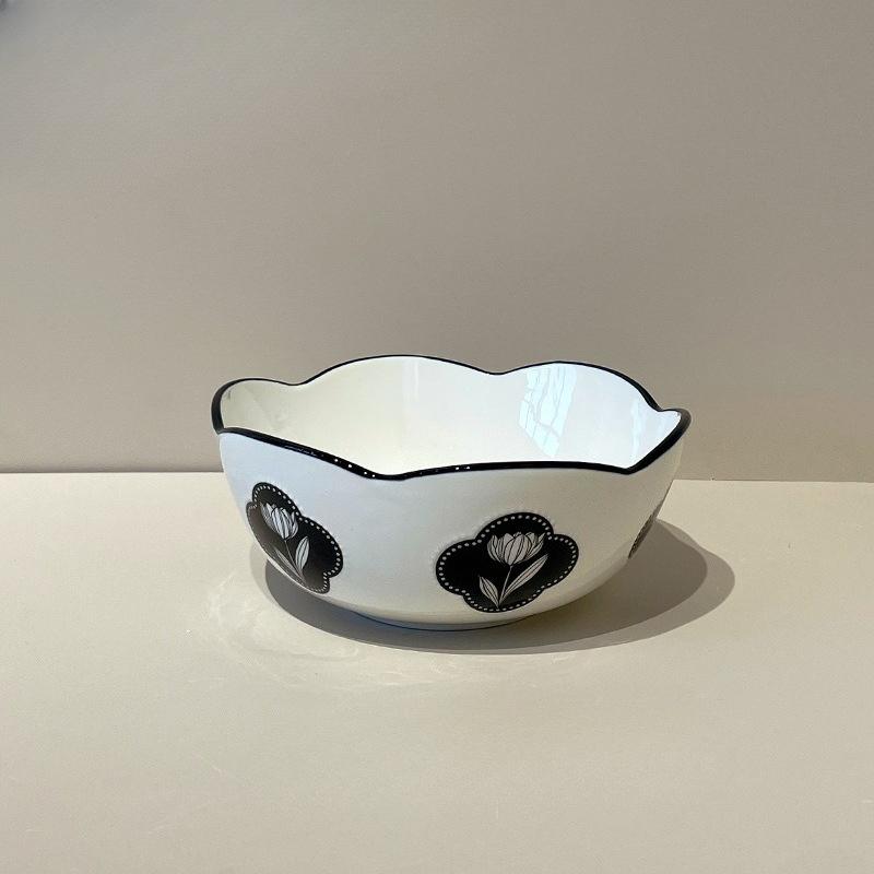 Vintage Tulip Ceramic Dinnerware Set 2025 New Retro Bowls Plates Dishes Tableware