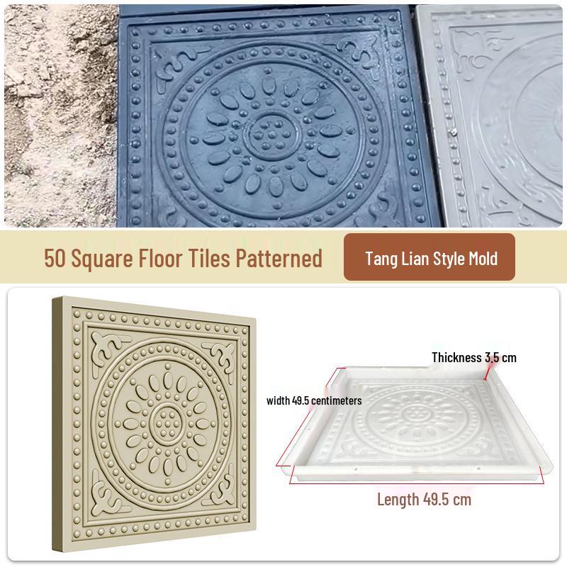 Garden Cement Tile Mold for Outdoor Stepping Stones