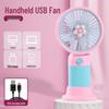 2024 Rechargeable Portable Handheld Desktop Fan with Long Battery Life and USB Charging