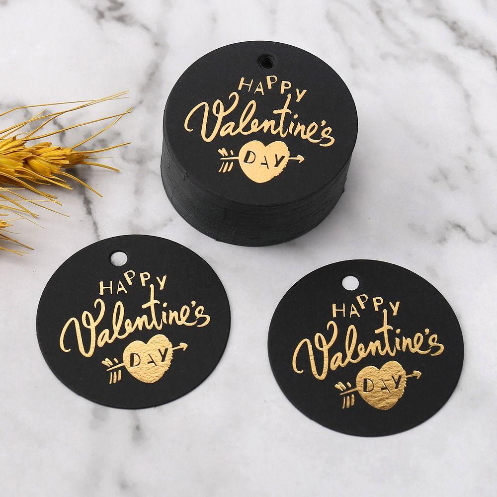 100pcs Heart Shaped Cards Gift Labels Hand Gift Hanging Tag  Festive & Party Supplies