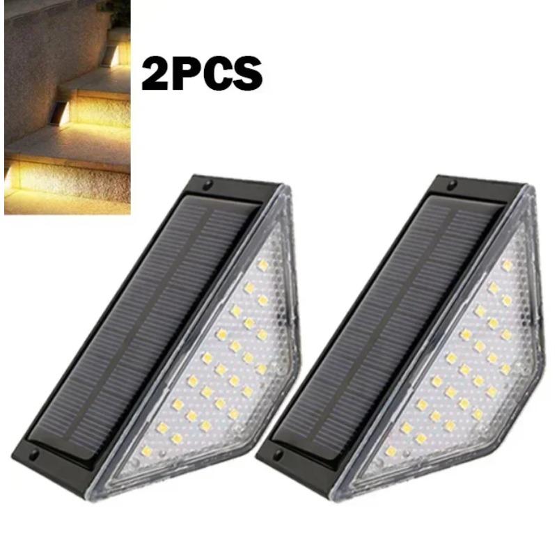 LED Solar Step Lamp Path Stair Outdoor Garden Lights IP67 Waterproof Balcony Light Decoration For Patio Stair Deck Path Ligh