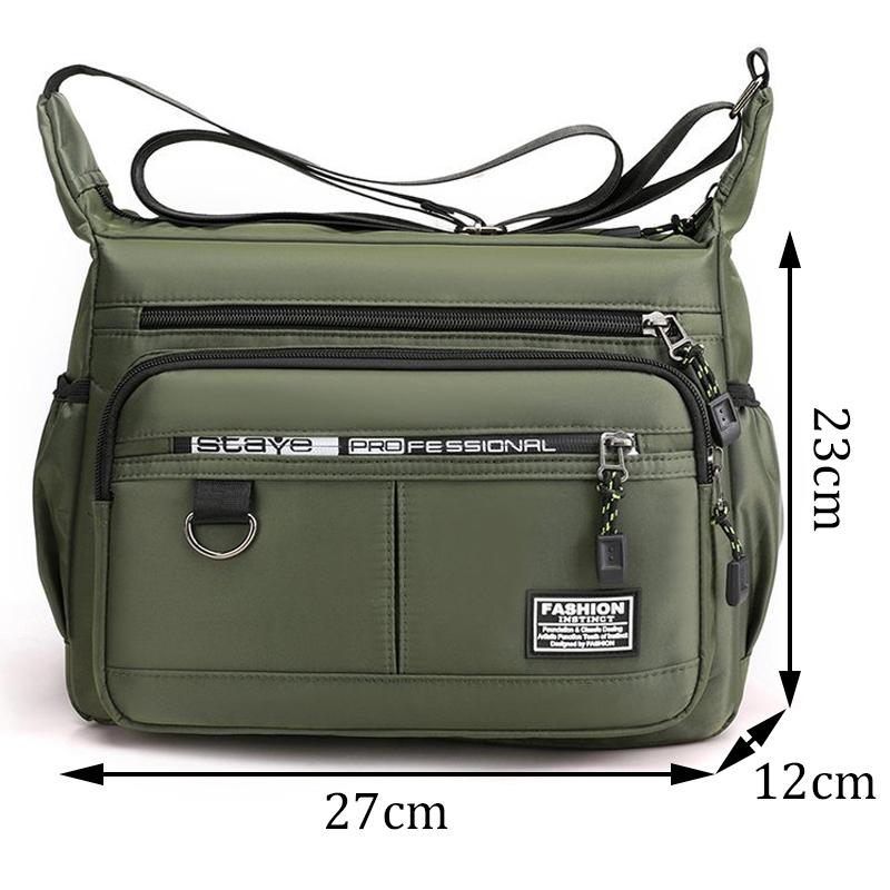 Men'S Messenger Bag Crossbody Shoulder Bags Men Small Sling Pack For Work Business Waterproof Oxford Packs Satchel Purse