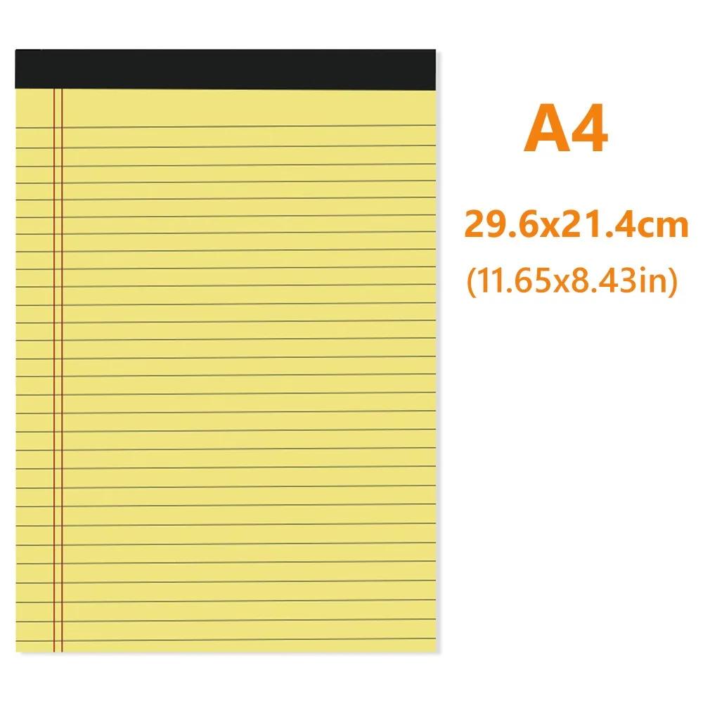 New Durable Portable High Quality Thicken A5/A4 Notebook 50Sheets Tearable Legal Pad Memo Pad School Office