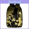 Mochila Infantil Bendy And The Ink Machine Com Tecido Oxford Respirável Para Uso Escolar